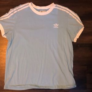 Light blue adidas shirt. pretty good condition.